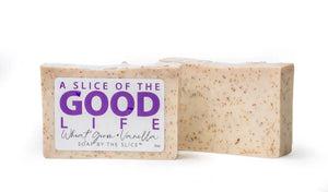 Wheat Germ & Vanilla Soap Slice 5.5 Oz. by Essential Journeys, natural skincare main product photo