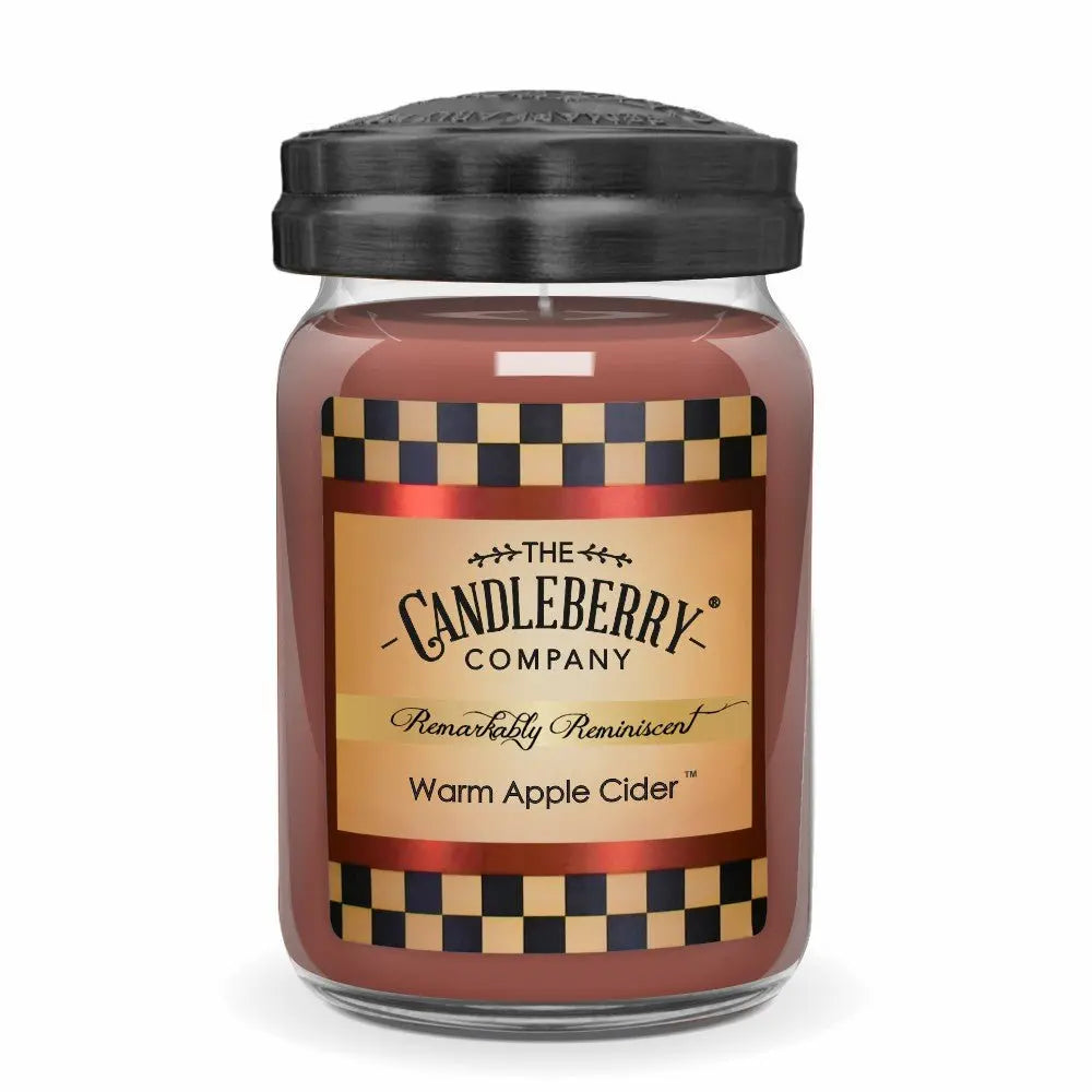 Warm Apple Cider™, Large Jar Candle (Collective) by The Candleberry® Candle Company, scented candle main product photo