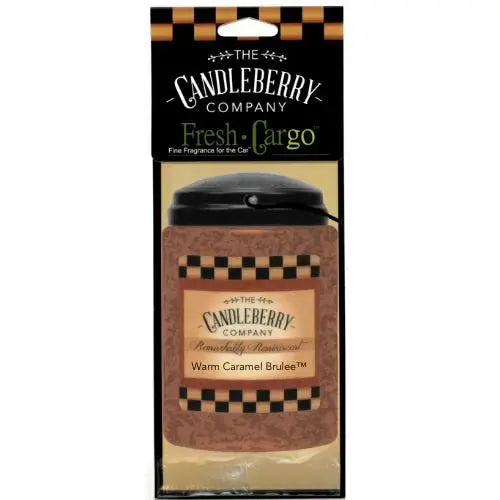 Warm Caramel Brulee™- "Fresh Cargo"®, Scent for the Car (2-PACK) (Collective) by The Candleberry® Candle Company, scented candle main product photo