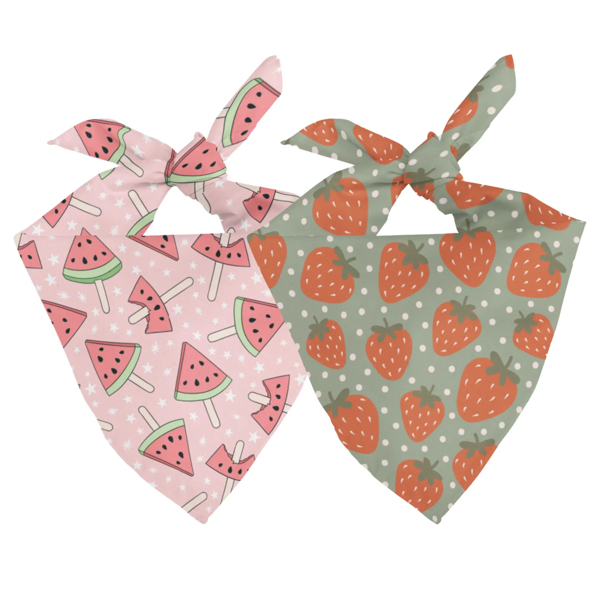 Watermelon & Strawberry Dog Bandana by Dog Bandana Co., pet accessory main product photo