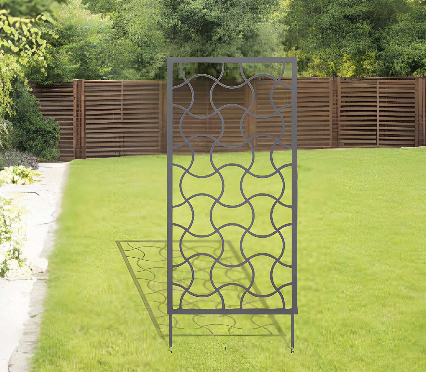 Wavy Metal Trellis/Privacy Screen