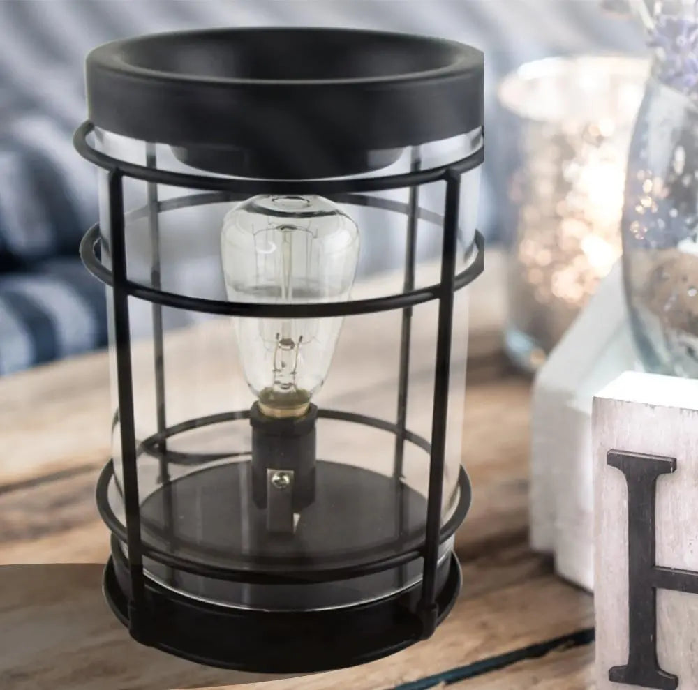 Wax Melt Warmer, W/ Safety Timer & Edison Bulb (Collective) by The Candleberry® Candle Company, scented candle main product photo