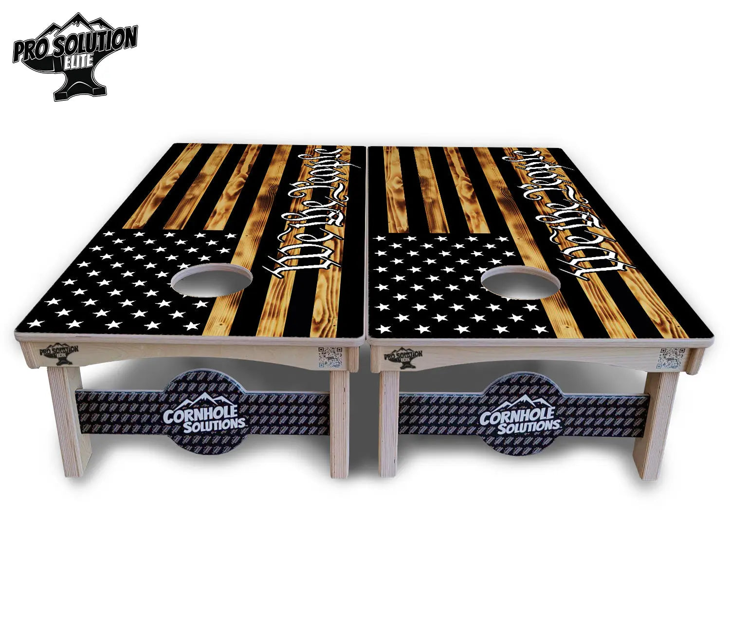 We The People USA Flag Cornhole Boards - Pro Solution Elite Series by Cornhole Solutions, custom cornhole board detail photo 3