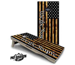 We The People USA Flag Cornhole Boards - Pro Solution Lite Series Cornhole Solutions
