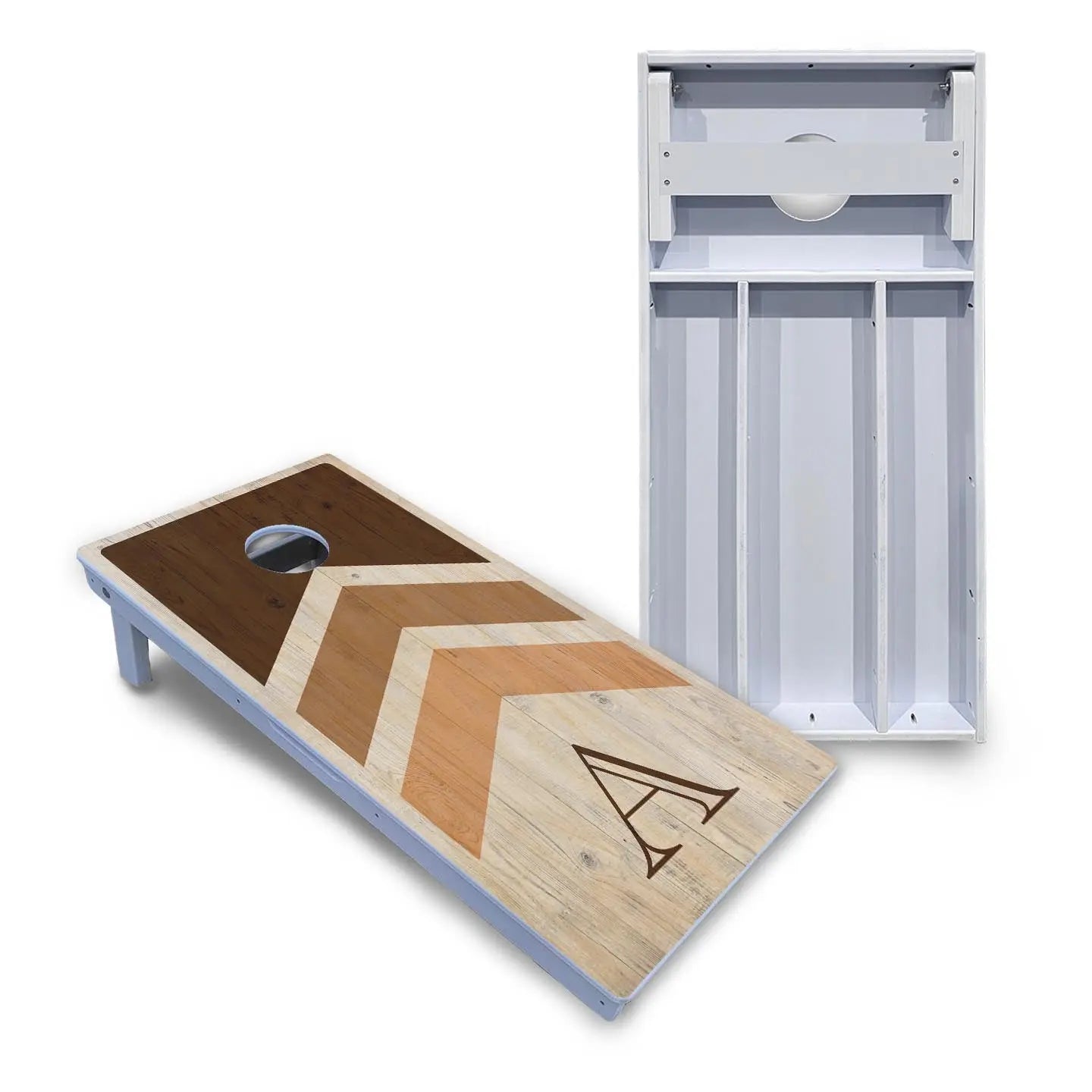 Wedding Arrows Cornhole Boards - All Weather Series - Natural by Cornhole Solutions, custom cornhole board main product photo