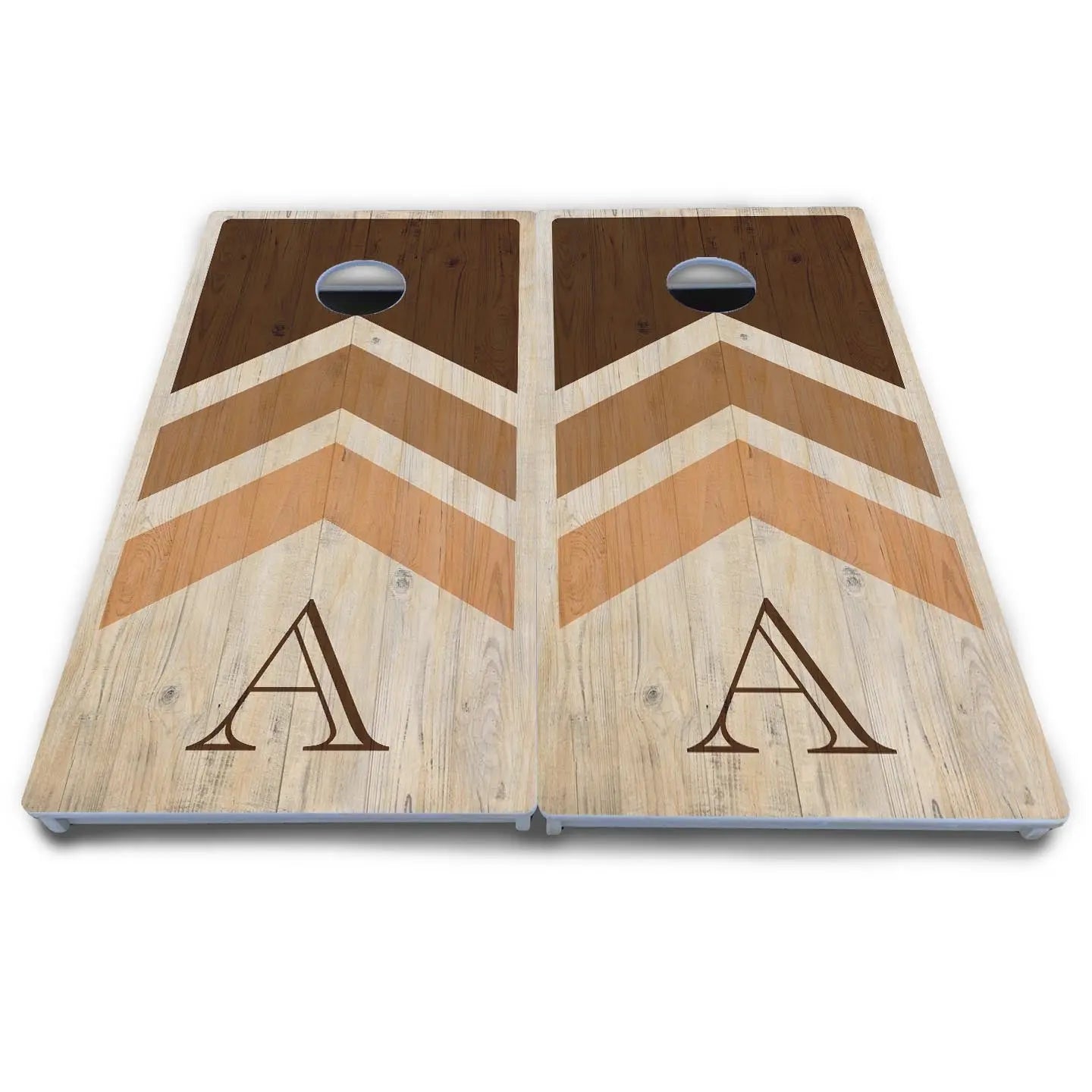 Wedding Arrows Cornhole Boards - All Weather Series - Natural by Cornhole Solutions, custom cornhole board detail photo 5