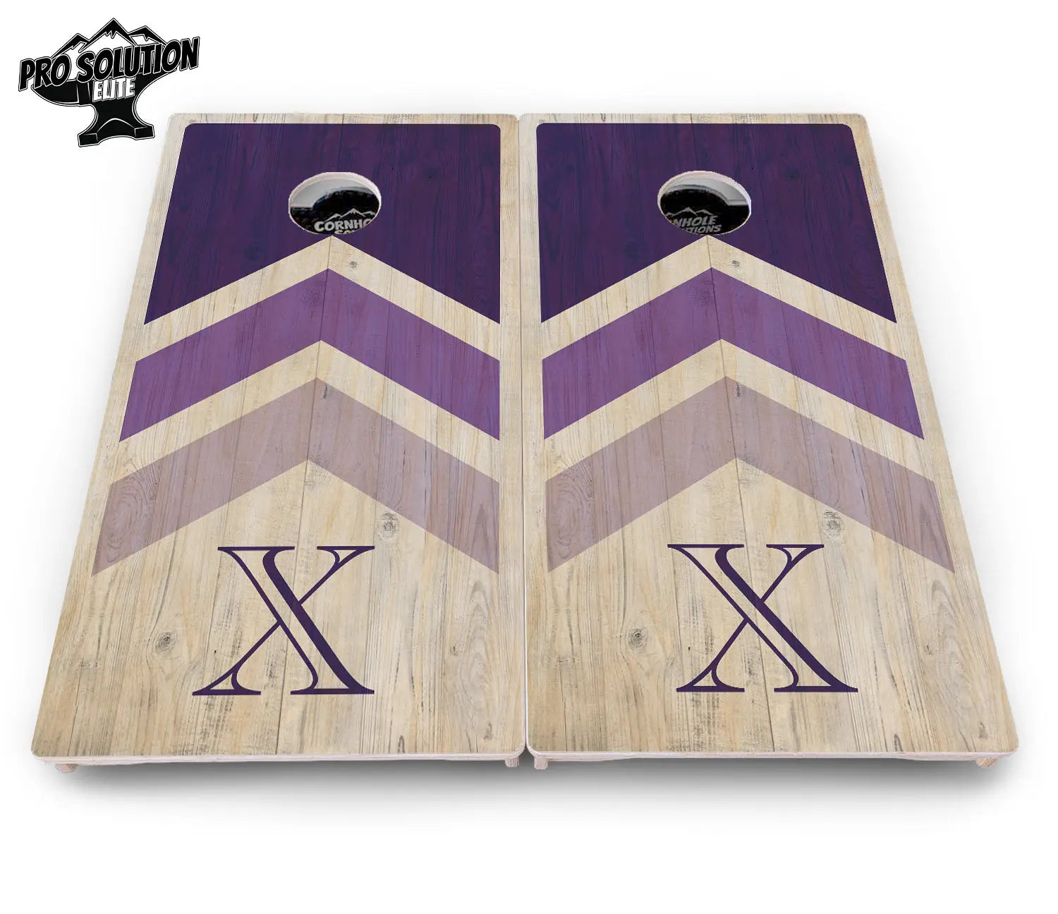 Wedding Arrows Cornhole Boards - Pro Solution Elite Series - Purple Cornhole Solutions