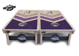 Wedding Arrows Cornhole Boards - Pro Solution Lite Series - Purple by Cornhole Solutions, custom cornhole board detail photo 5