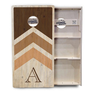 Wedding Arrows Cornhole Boards - Professional Tournament Series - Natural by Cornhole Solutions, custom cornhole board detail photo 3