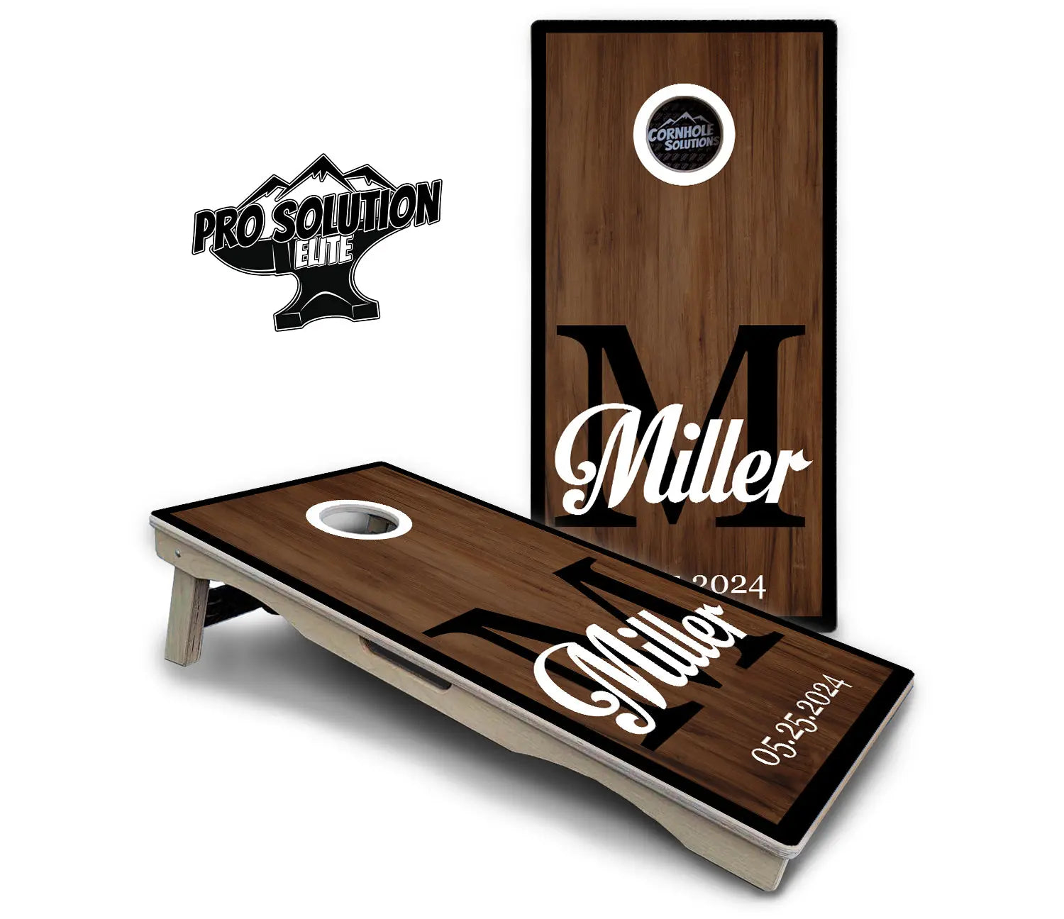 Wedding Letter Name Cornhole Boards - Pro Solution Elite Series by Cornhole Solutions, custom cornhole board detail photo 2