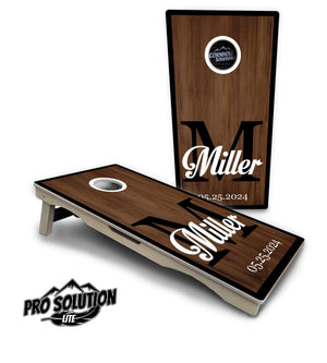 Wedding Name Letter Cornhole Boards - Pro Solution Lite Series Cornhole Solutions