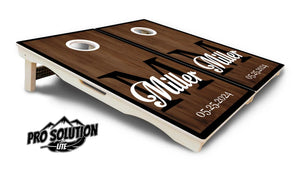 Wedding Name Letter Cornhole Boards - Pro Solution Lite Series Cornhole Solutions