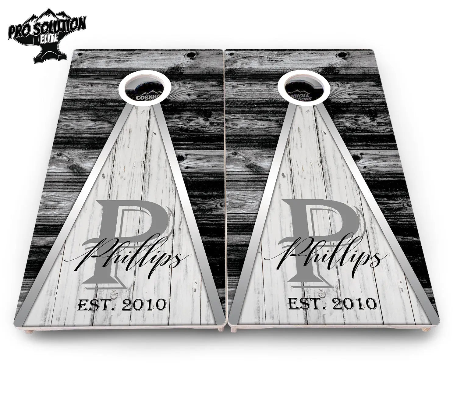 Wedding Triangle Cornhole Boards - Pro Solution Elite Series by Cornhole Solutions, custom cornhole board detail photo 4