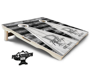 Wedding Triangle Cornhole Boards - Pro Solution Elite Series by Cornhole Solutions, custom cornhole board detail photo 5