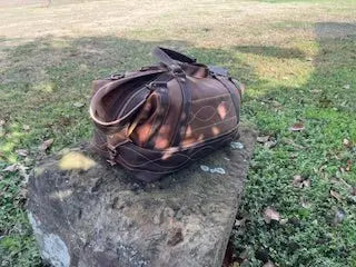 Weekend Bag by Kw Leatherworks, handmade leather goods detail photo 11
