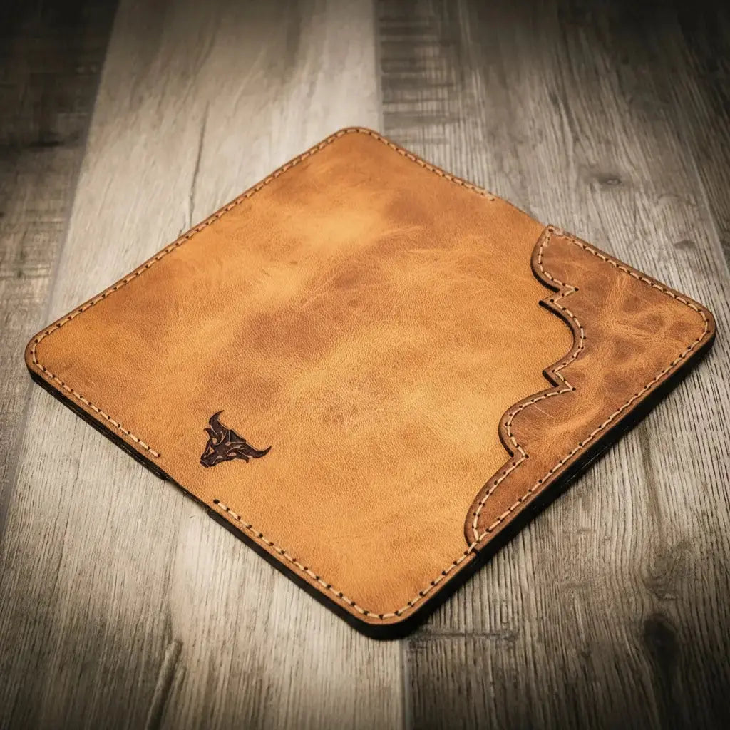 Western Long Wallet interior with organized card slots