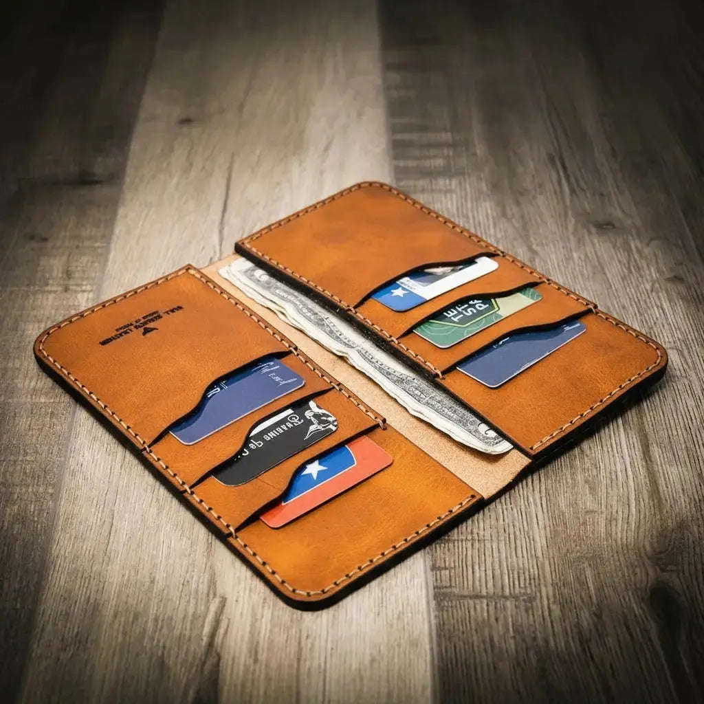 Western Long Wallet interior pocket construction
