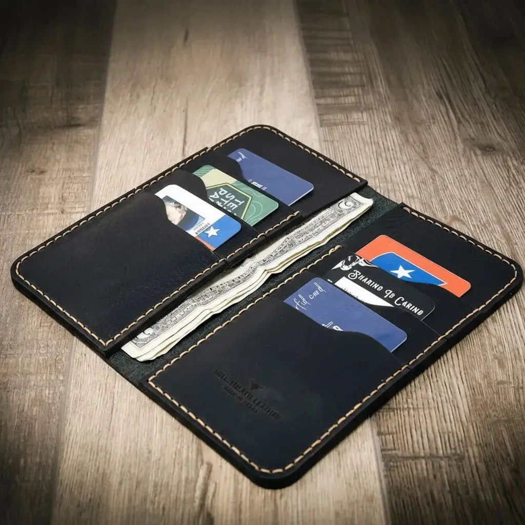 Western Long Wallet exterior craftsmanship by Bull Sheath Leather