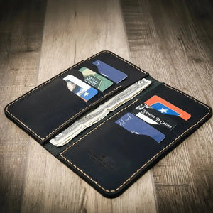 Western Long Wallet exterior craftsmanship by Bull Sheath Leather