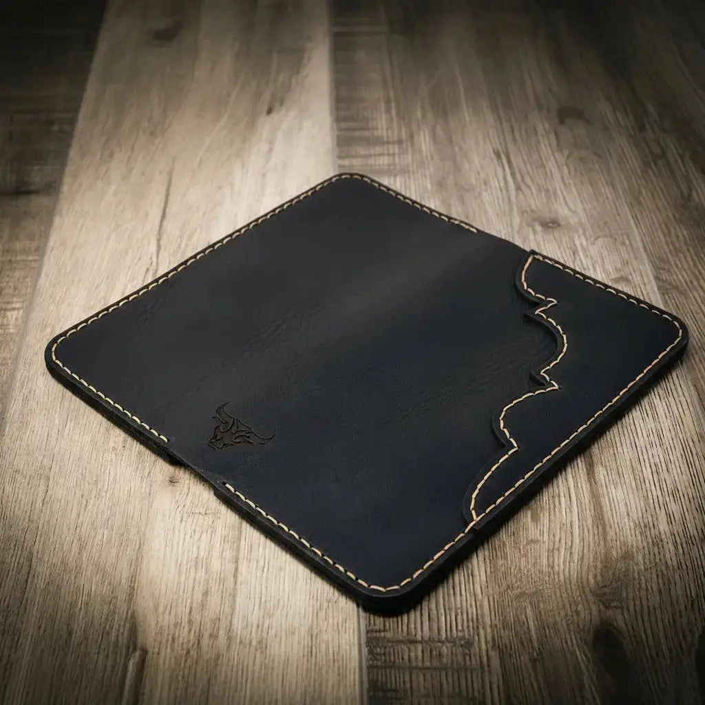 Open Western Long Wallet highlighting organized storage
