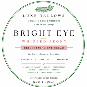 Whipped Peony Bright Eye Cream Label