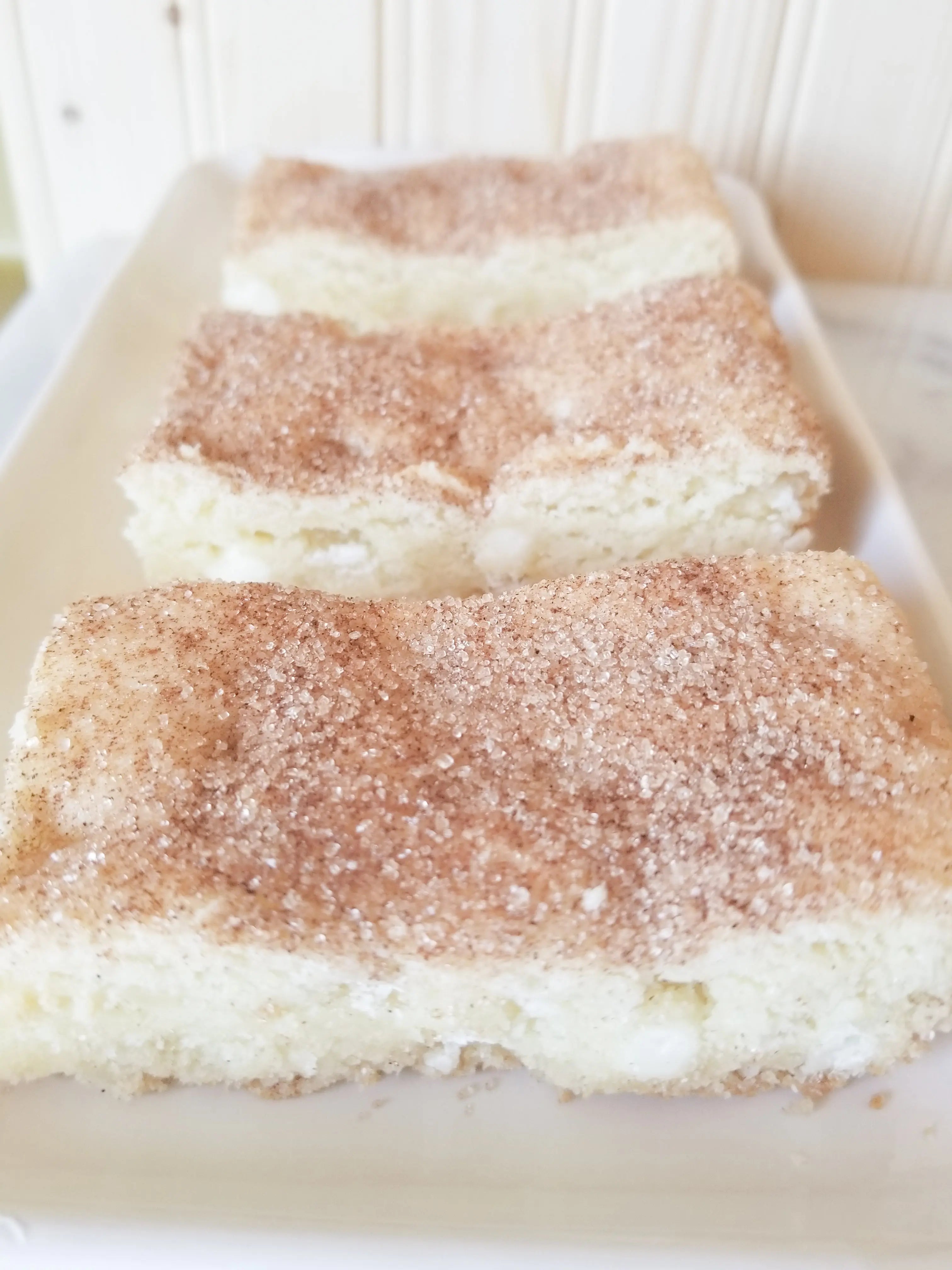 White Chocolate Snickerdoodle Blondies Let's Get Baked Artisan Desserts