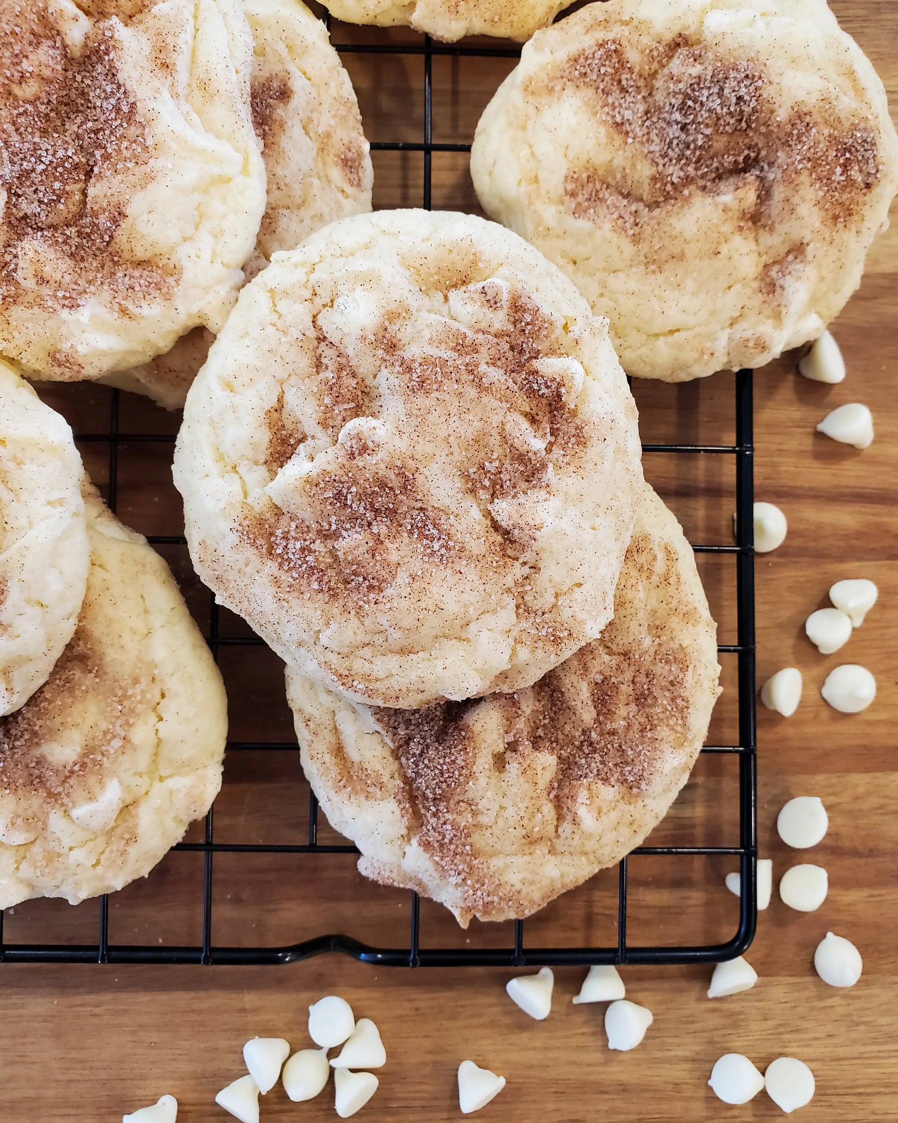 White Chocolate Snickerdoodle Cookie Dozen Let's Get Baked Artisan Desserts