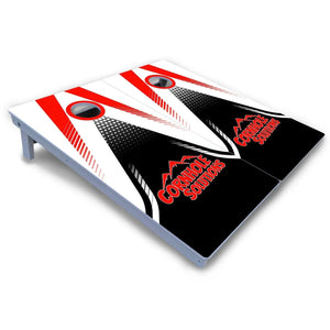 White Jersey Cornhole Boards - All Weather Series Cornhole Solutions