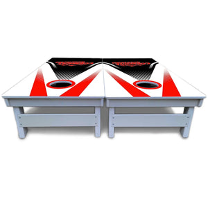 White Jersey Cornhole Boards - All Weather Series Cornhole Solutions