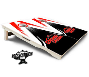 White Jersey Cornhole Boards - Pro Solution Elite Series Cornhole Solutions