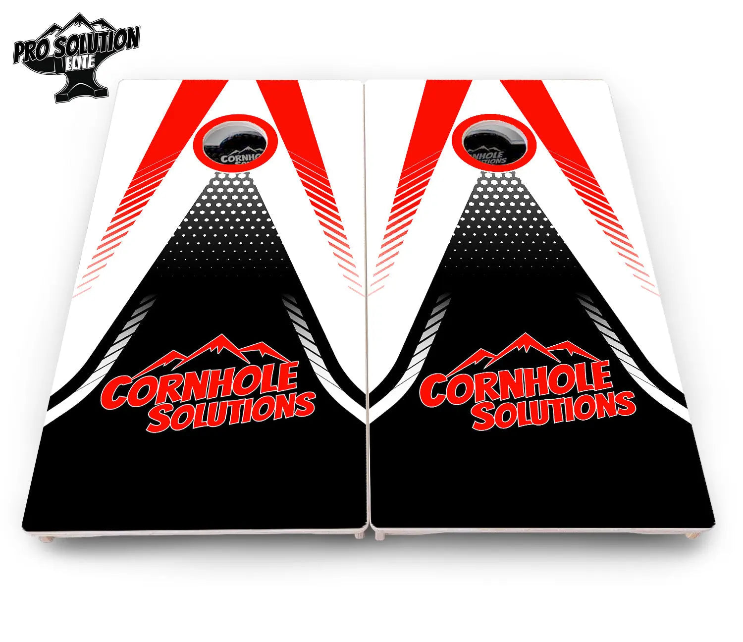 White Jersey Cornhole Boards - Pro Solution Elite Series Cornhole Solutions