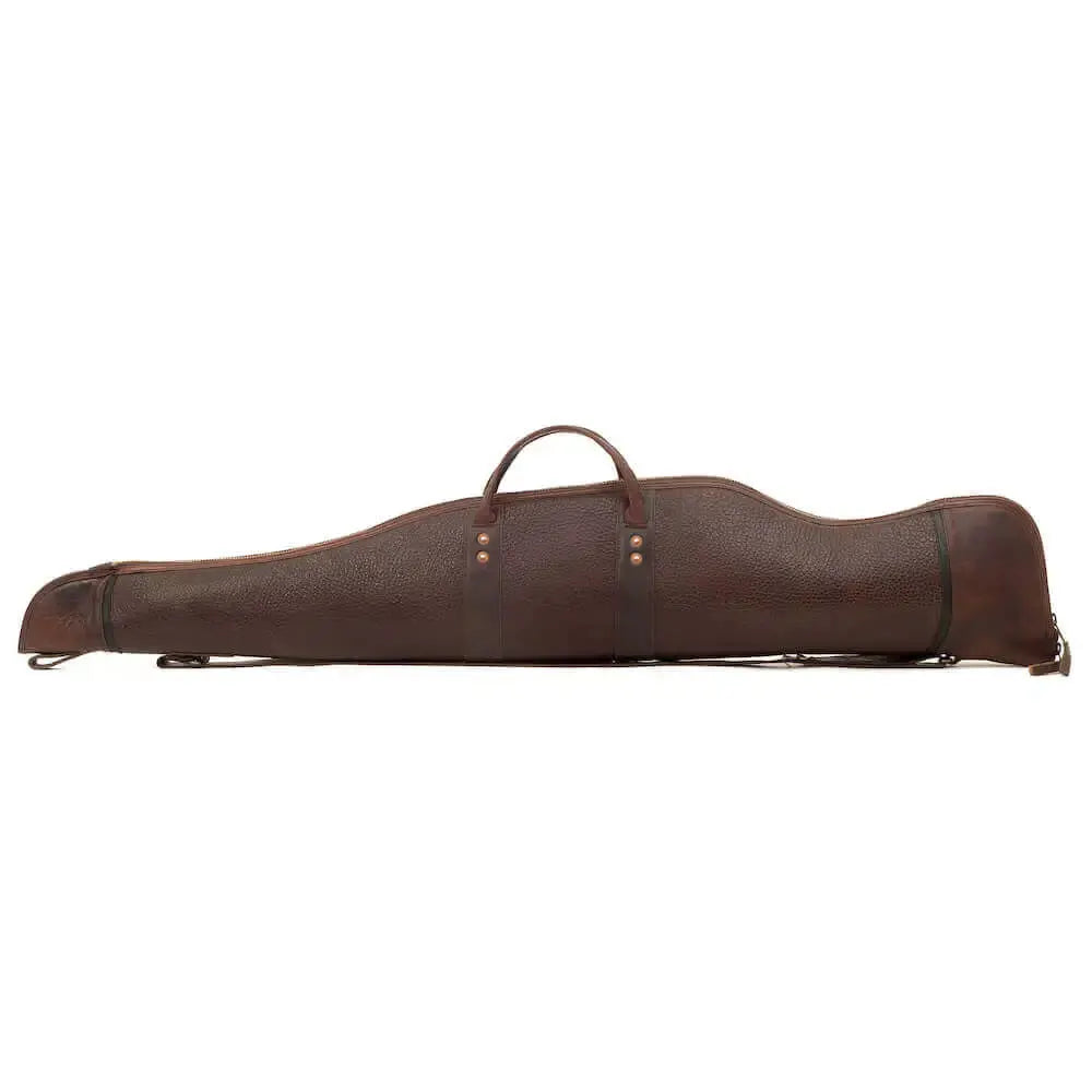 White Wing Leather Hunting Rifle Case by Mission Mercantile Leather Goods, handmade leather goods detail photo 2