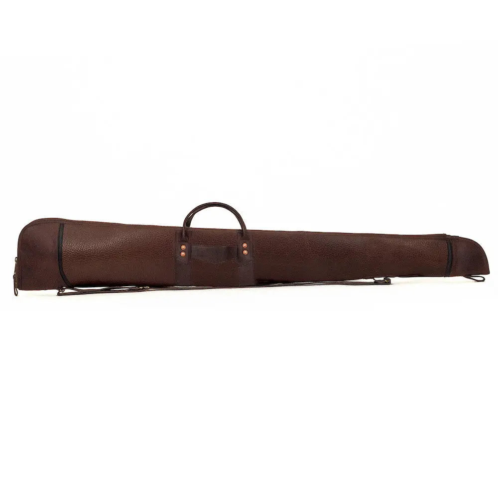 White Wing Leather Hunting Shotgun Case by Mission Mercantile Leather Goods, handmade leather goods main product photo