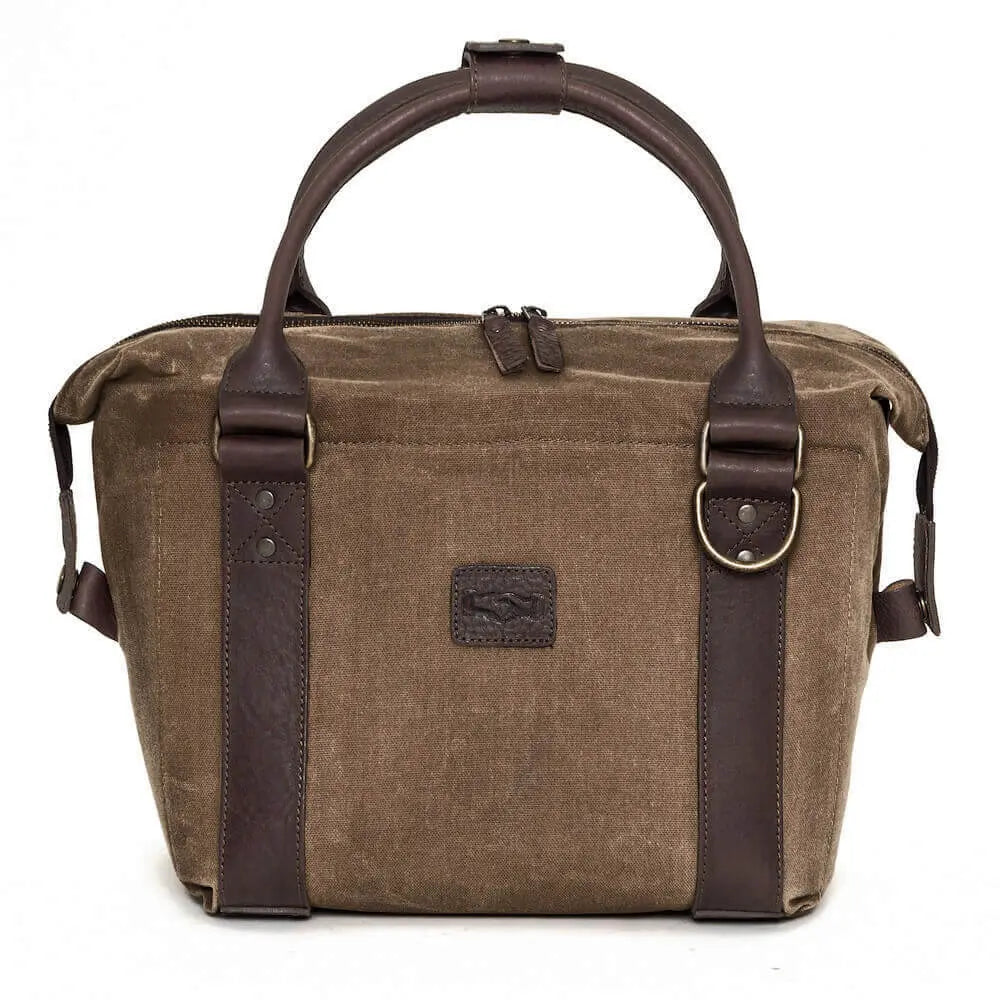White Wing Waxed Canvas Cooler Mission Mercantile Leather Goods
