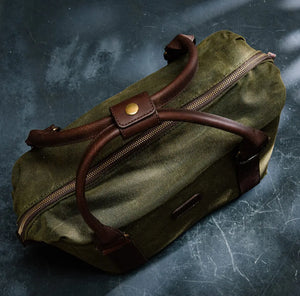 White Wing Waxed Canvas Cooler Mission Mercantile Leather Goods