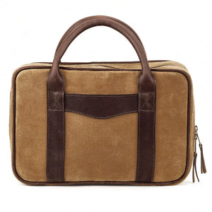 White Wing Waxed Canvas Deluxe Pistol Case Mission Mercantile Leather Goods