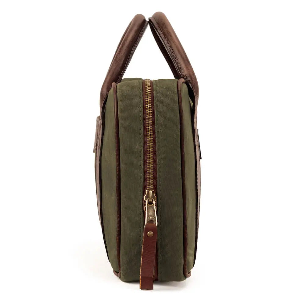 White Wing Waxed Canvas Deluxe Pistol Case Mission Mercantile Leather Goods
