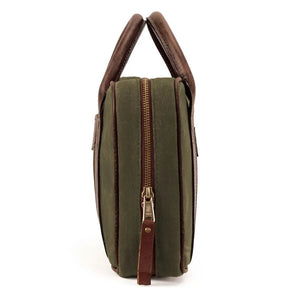 White Wing Waxed Canvas Deluxe Pistol Case Mission Mercantile Leather Goods