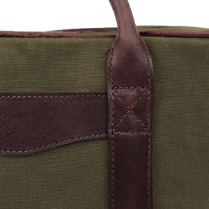 White Wing Waxed Canvas Deluxe Pistol Case Mission Mercantile Leather Goods