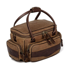 White Wing Waxed Canvas Guide Bag by Mission Mercantile Leather Goods, handmade leather goods detail photo 8
