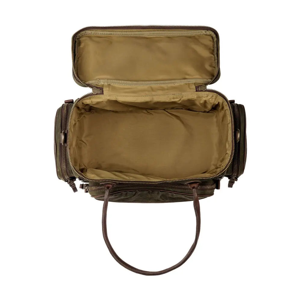 White Wing Waxed Canvas Guide Bag by Mission Mercantile Leather Goods, handmade leather goods detail photo 12