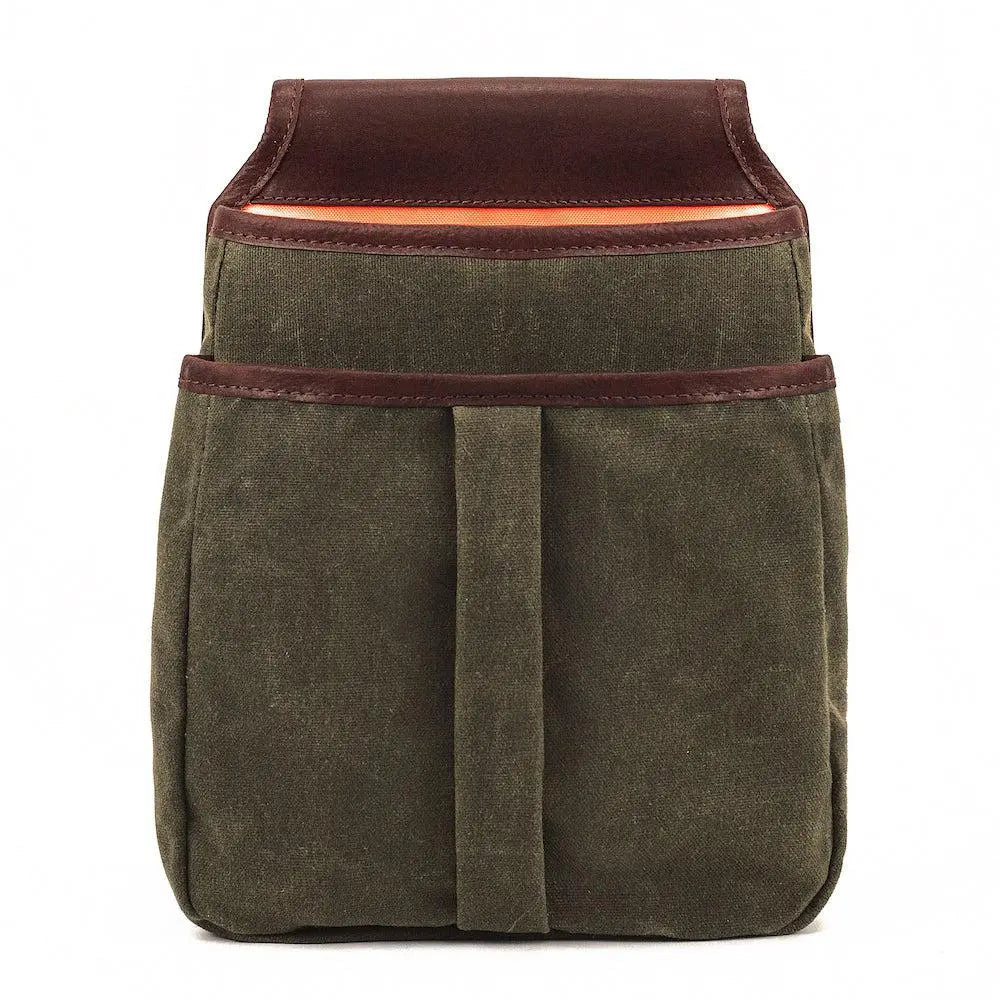 White Wing Waxed Canvas Hunting Double Belt Pouch Mission Mercantile Leather Goods