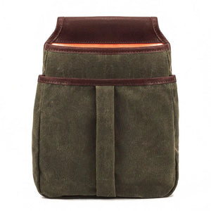 White Wing Waxed Canvas Hunting Double Belt Pouch Mission Mercantile Leather Goods