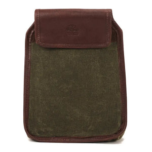White Wing Waxed Canvas Hunting Double Belt Pouch Mission Mercantile Leather Goods