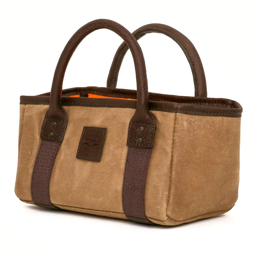 White Wing Waxed Canvas Hunting Four Box Shell Carrier Mission Mercantile Leather Goods