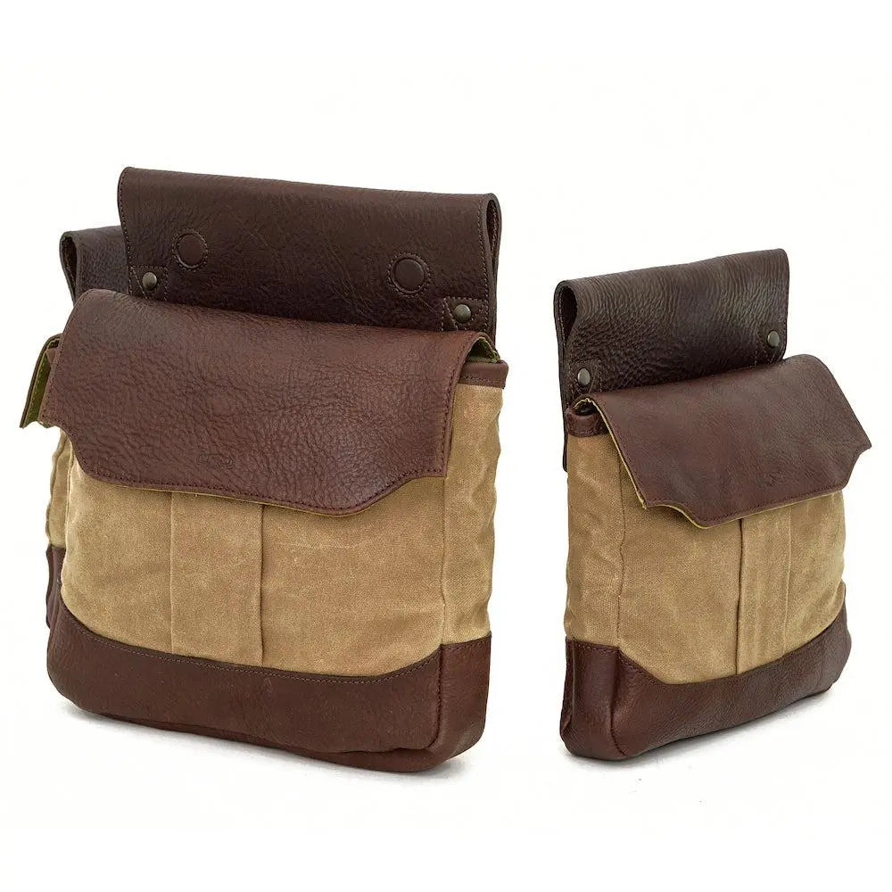 White Wing Waxed Canvas Hunting Heritage Bird Bag Set Mission Mercantile Leather Goods