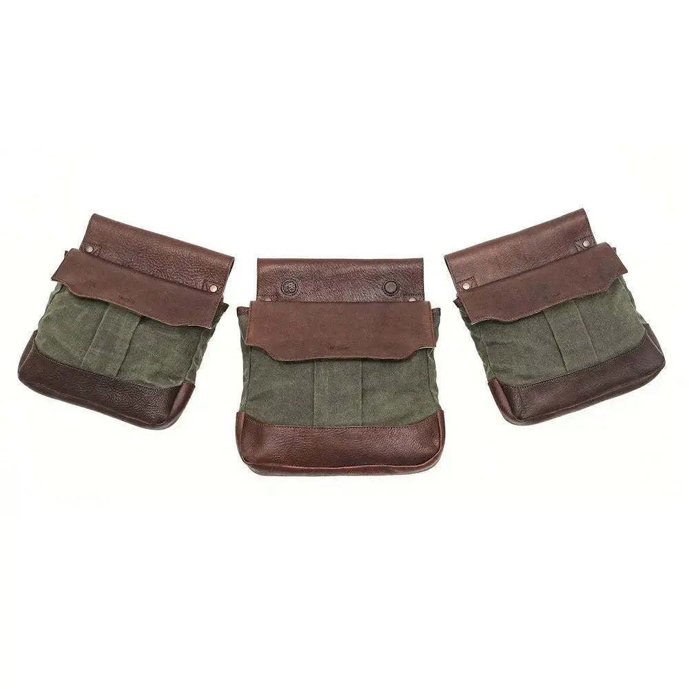 White Wing Waxed Canvas Hunting Heritage Bird Bag Set Mission Mercantile Leather Goods