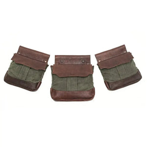 White Wing Waxed Canvas Hunting Heritage Bird Bag Set Mission Mercantile Leather Goods