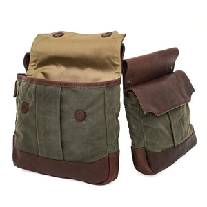 White Wing Waxed Canvas Hunting Heritage Bird Bag Set Mission Mercantile Leather Goods