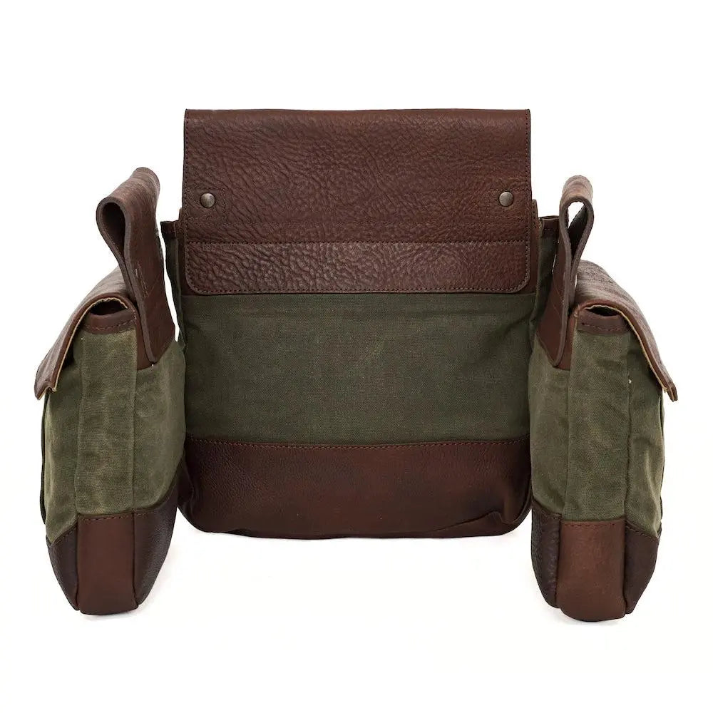 White Wing Waxed Canvas Hunting Heritage Bird Bag Set Mission Mercantile Leather Goods